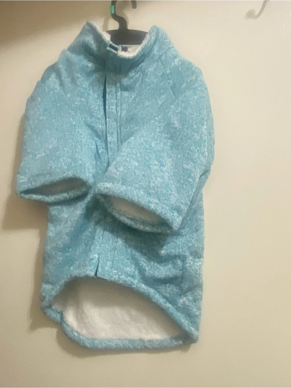 Berkshire Pet Collection XL  Polartec Dog Sweater Fleece Teal White NWT New
